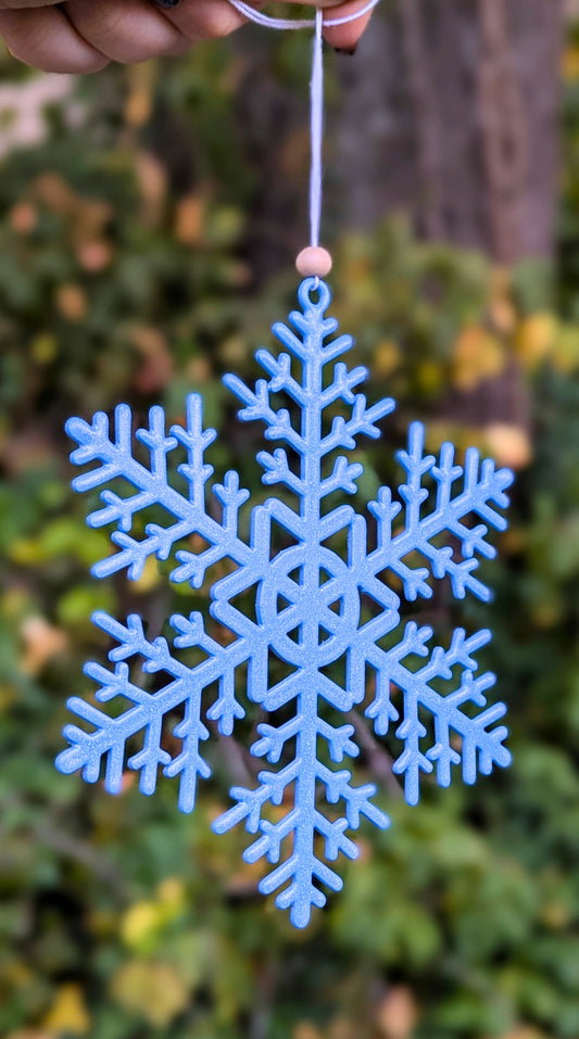 Aluminum Snowflake Holiday Christmas Tree Ornament