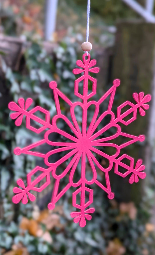 Aluminum Snowflake Holiday Ornament: 5-Pack