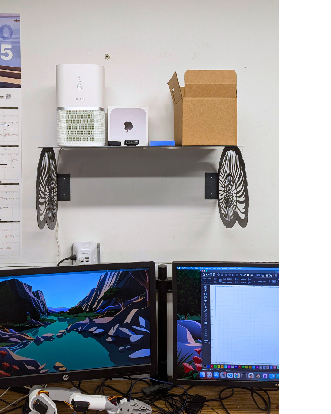 Decorative Metal Shelf