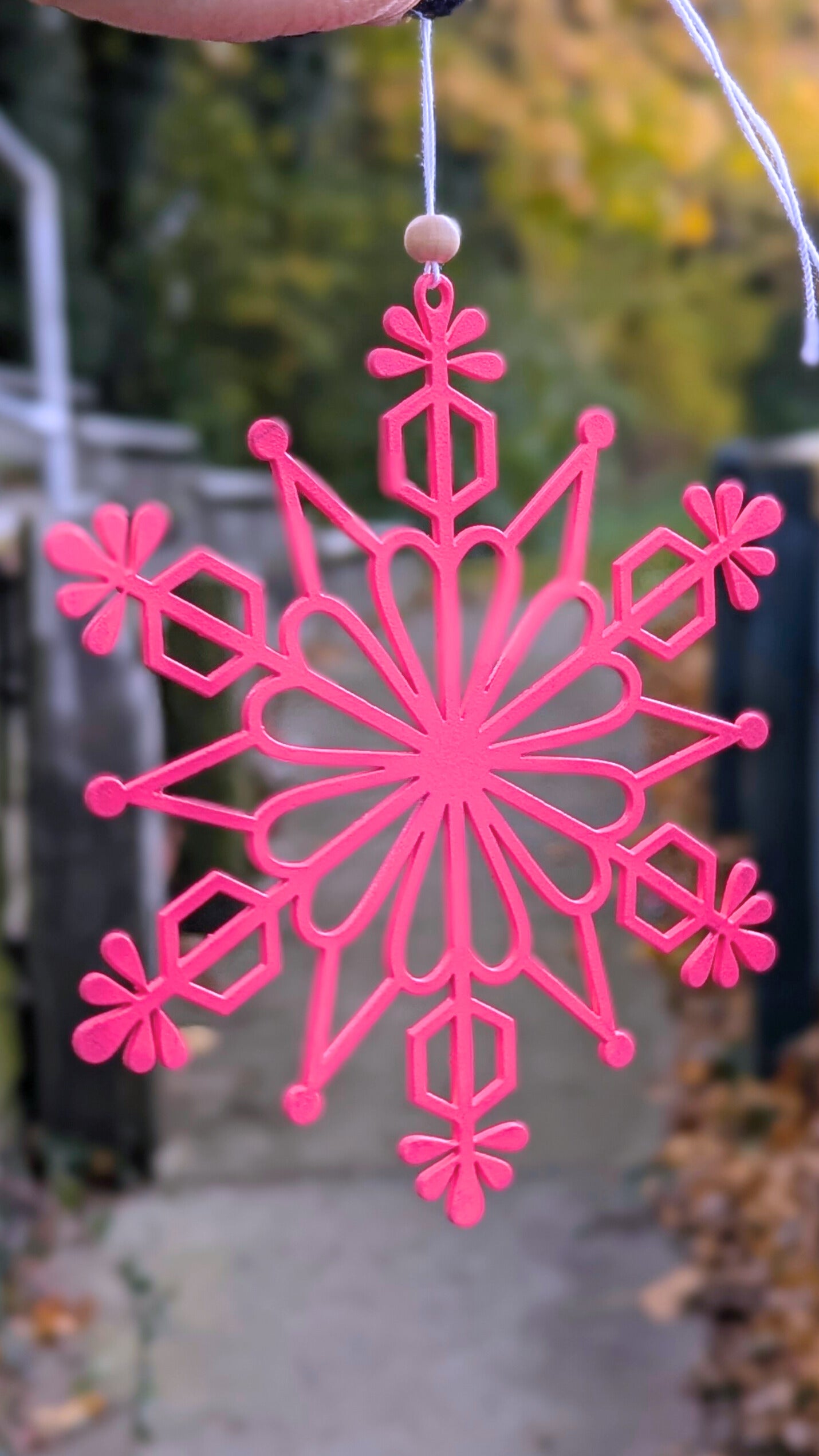 Aluminum Snowflake Holiday Christmas Tree Ornament
