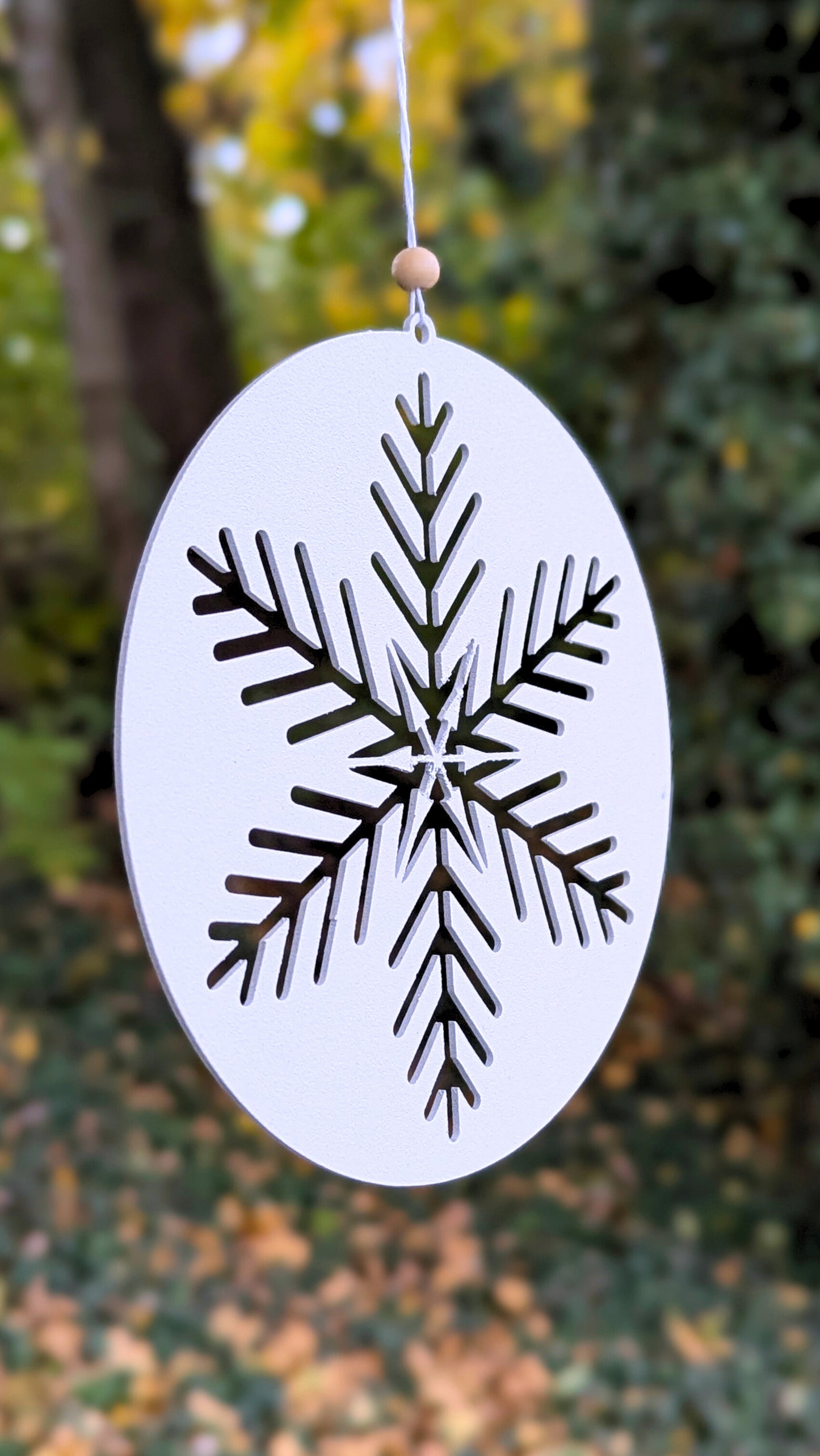 Aluminum Snowflake Holiday Christmas Tree Ornament