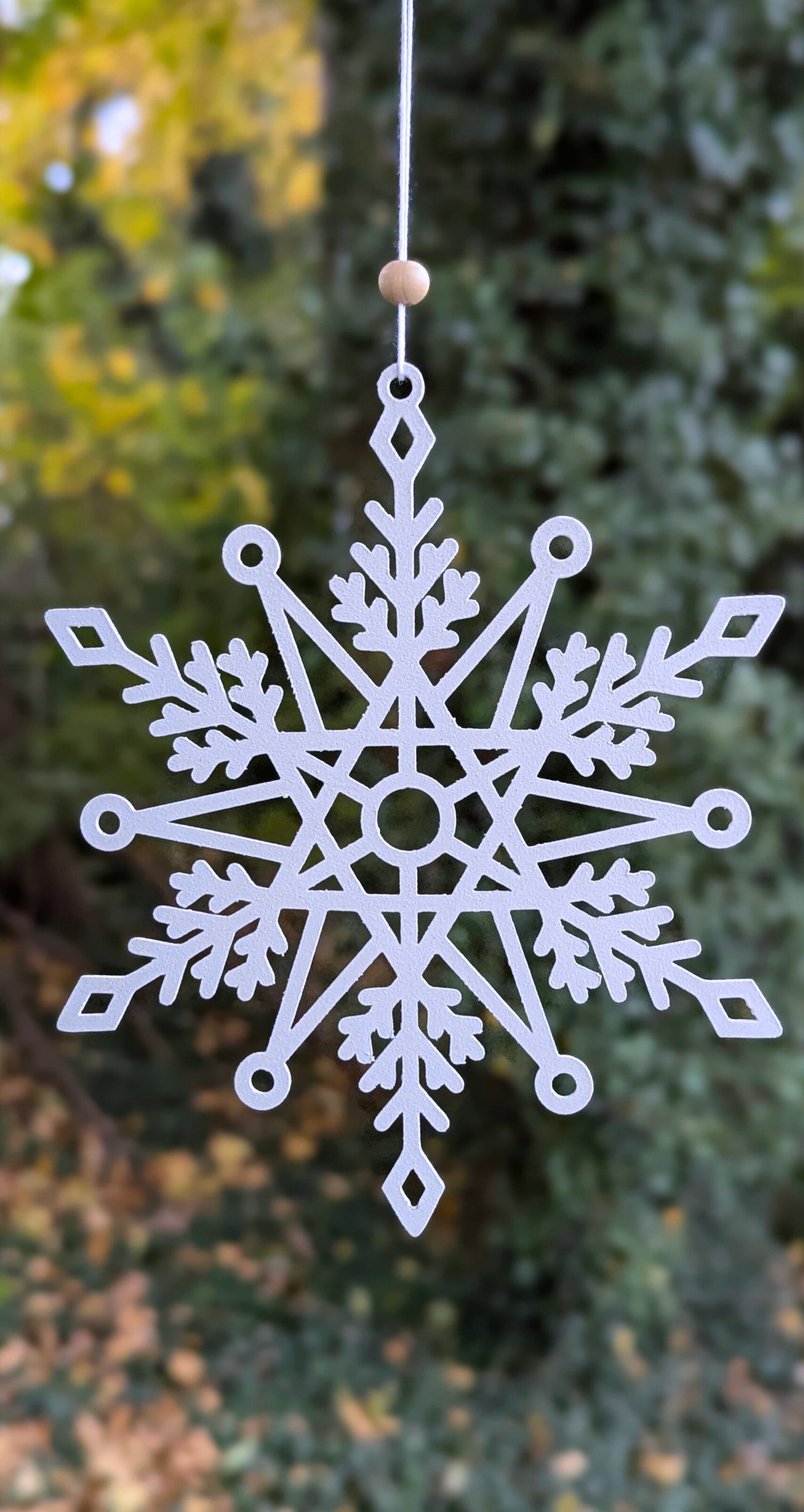 Aluminum Snowflake Holiday Christmas Tree Ornament