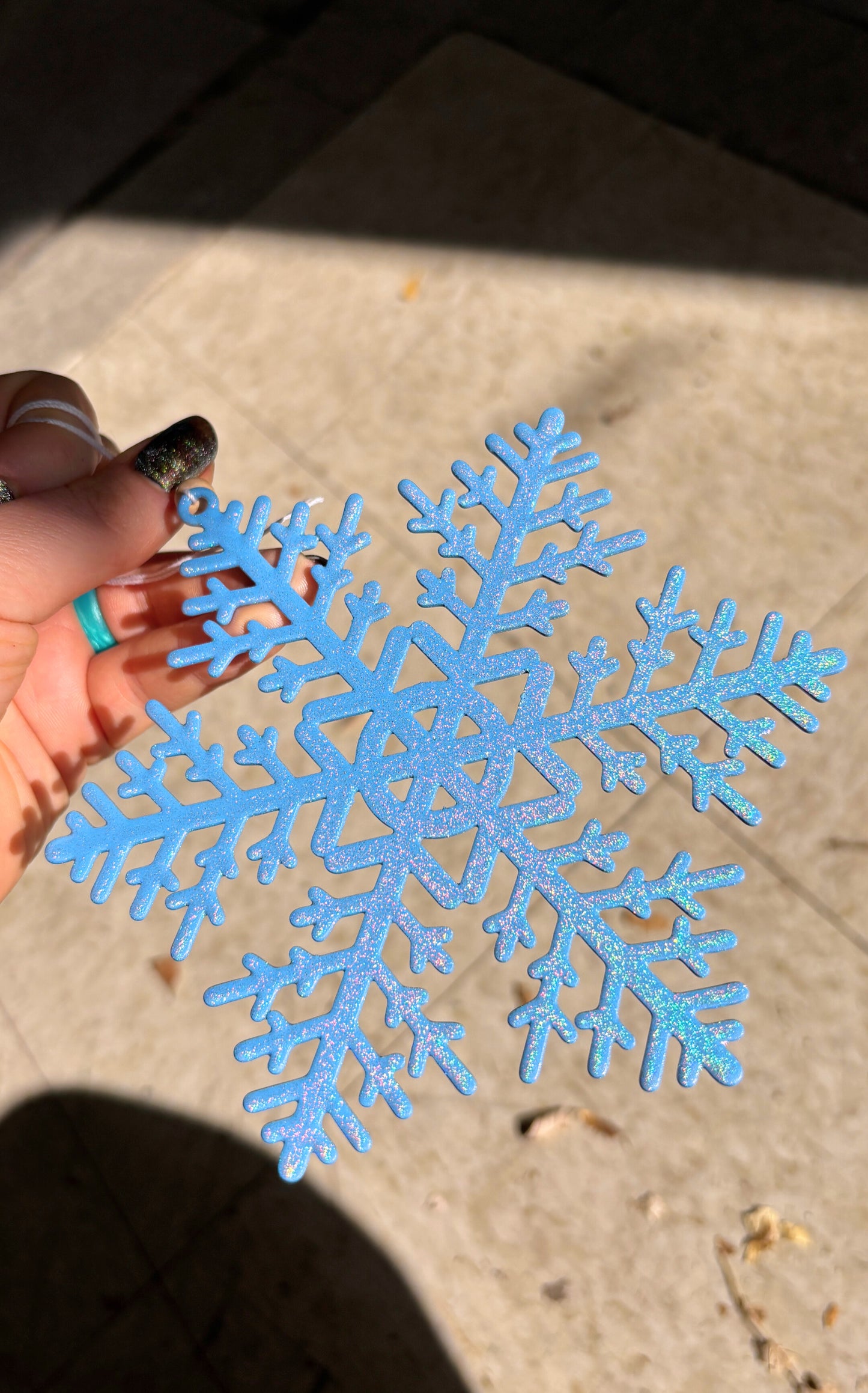 Aluminum Snowflake Holiday Ornament: 5-Pack